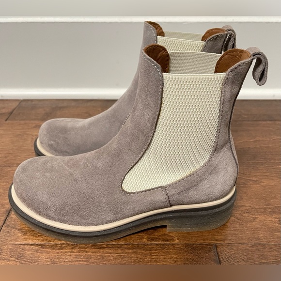 Bueno Free People Wanda Chelsea Taupe Suede Ankle Boots Size 36 (6) - Picture 2 of 10